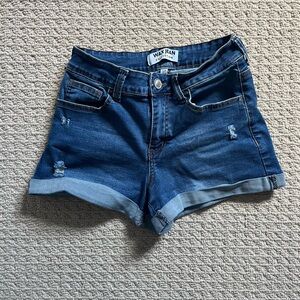 Wax Jean Women's Dark Blue Jean Shorts
